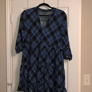 Plaid Dress Above the Knee
